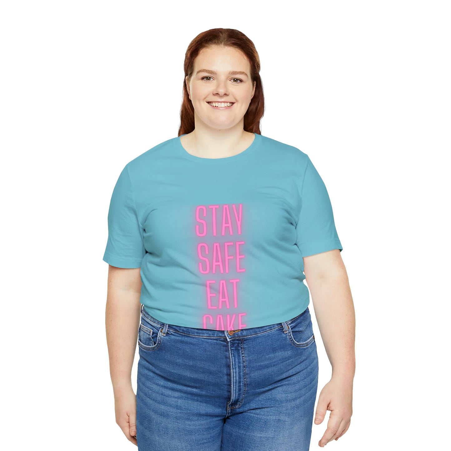 Stay Safe Eat Cake Unisex Jersey Short Sleeve Tee