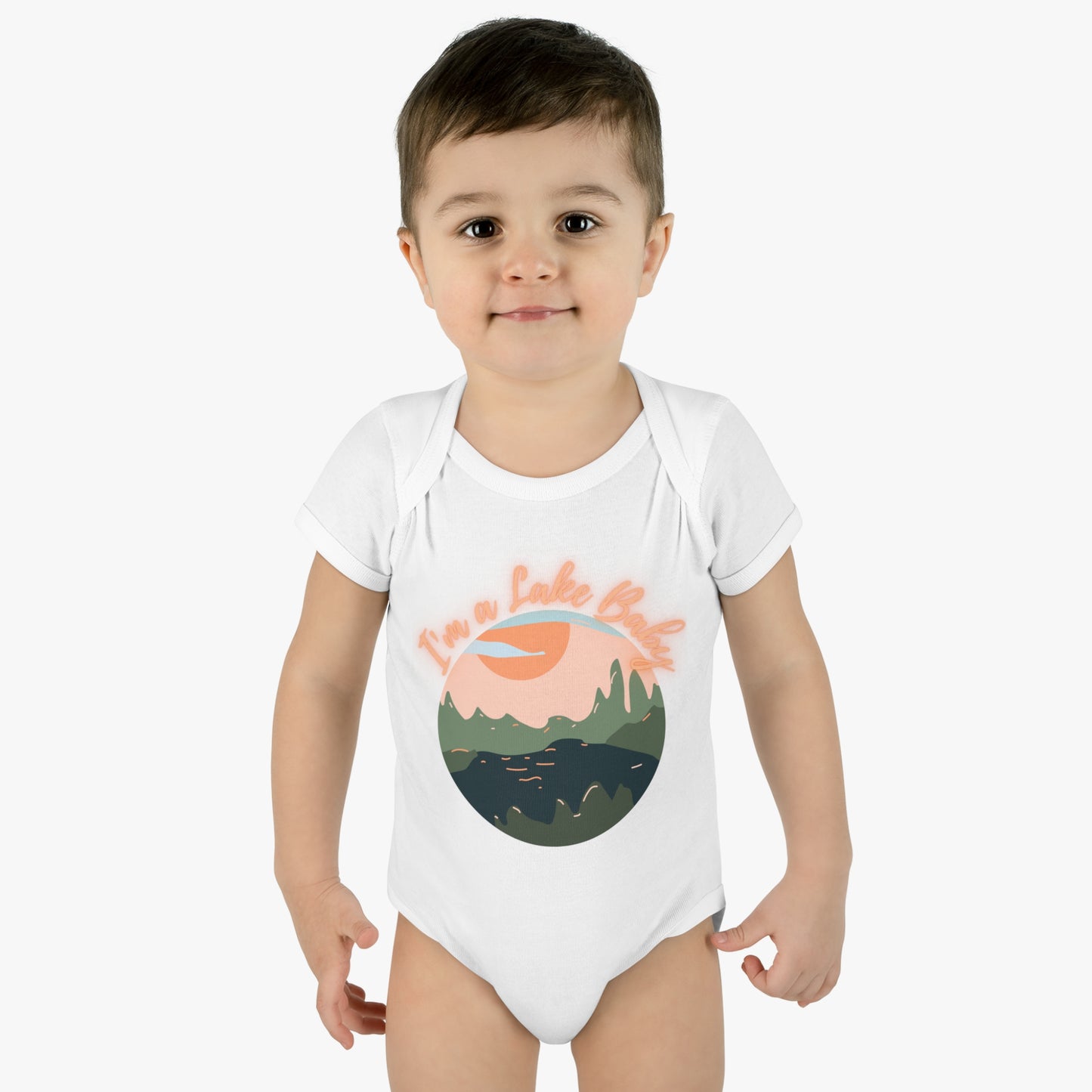 I'm a Lake Baby Infant Baby Rib Bodysuit