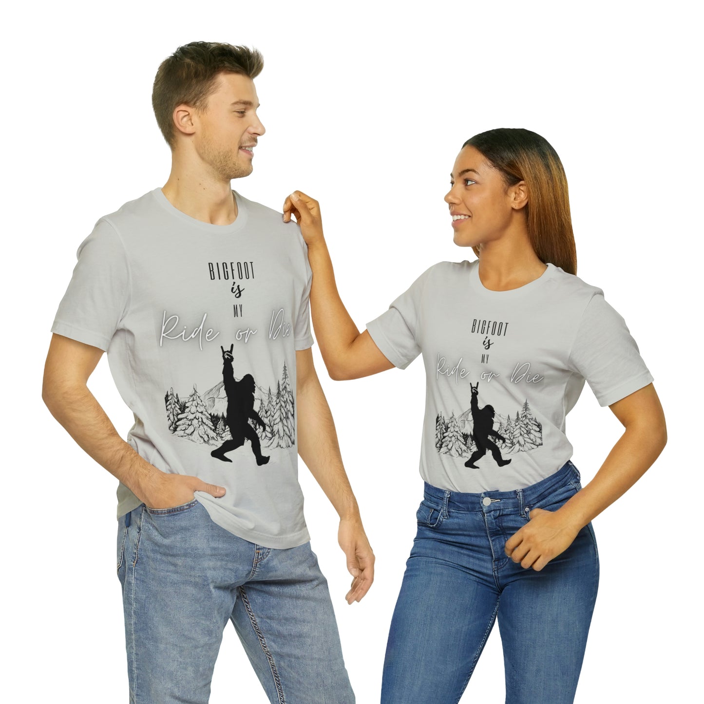 Bigfoot is my Ride or Die Unisex Jersey Short Sleeve Tee