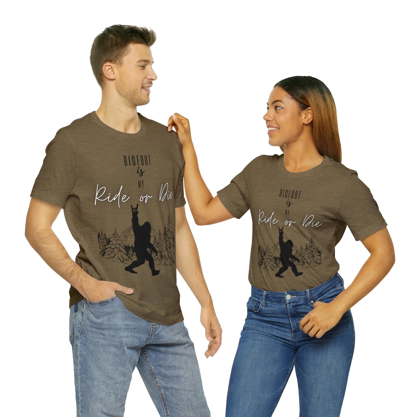 Bigfoot is my Ride or Die Unisex Jersey Short Sleeve Tee