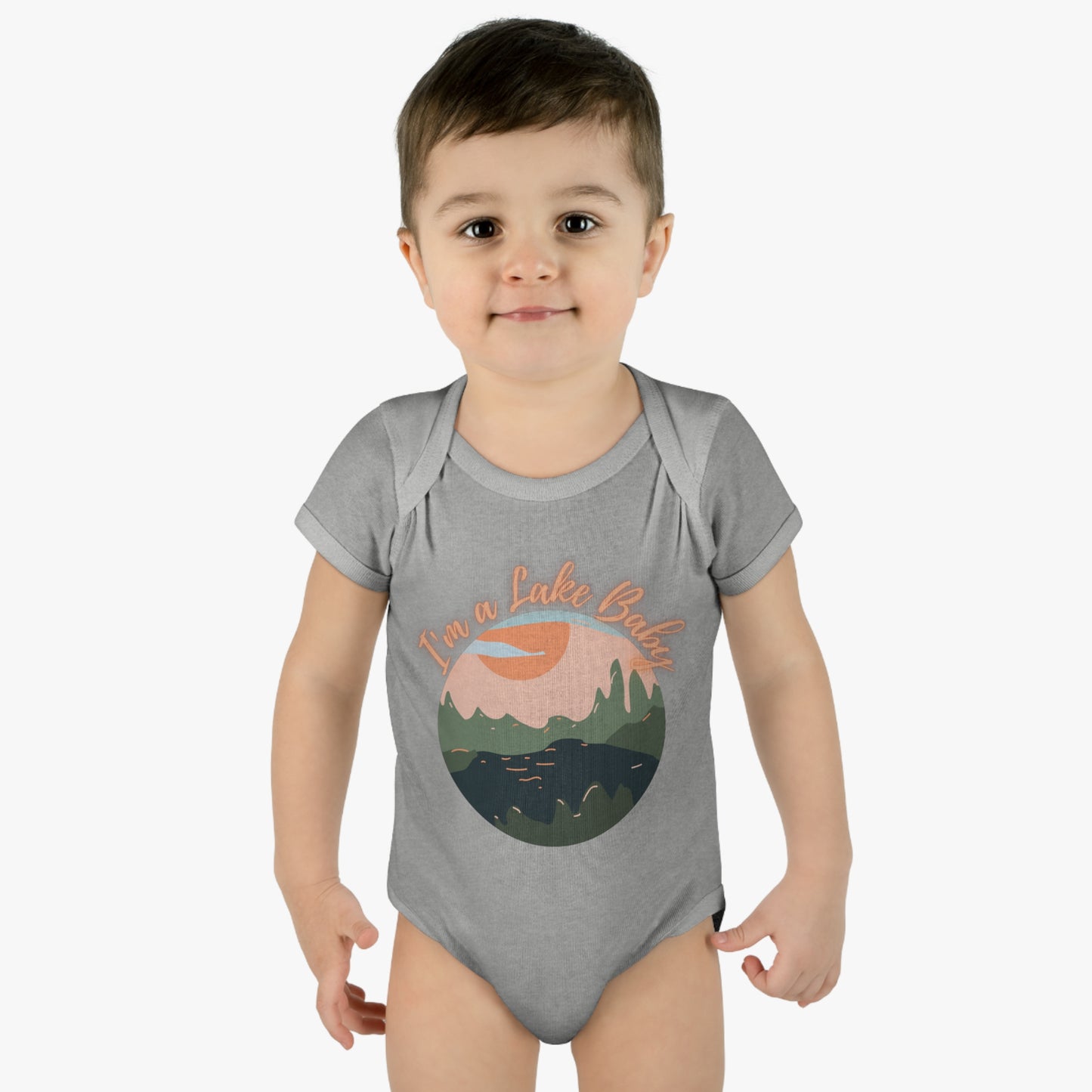 I'm a Lake Baby Infant Baby Rib Bodysuit