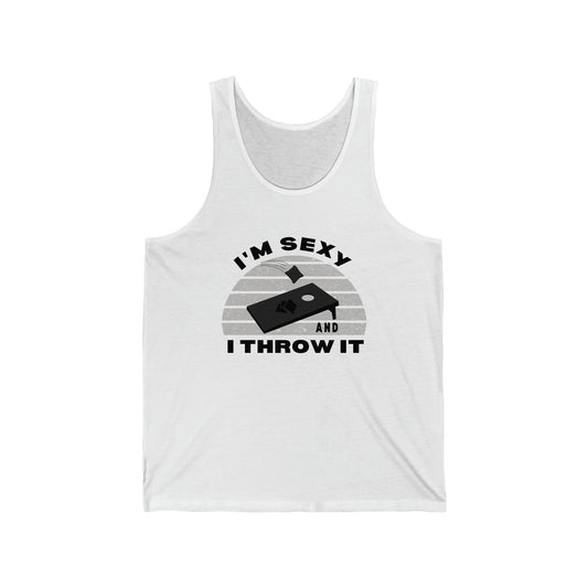 I'm Sexy and I Throw It Unisex Jersey Tank