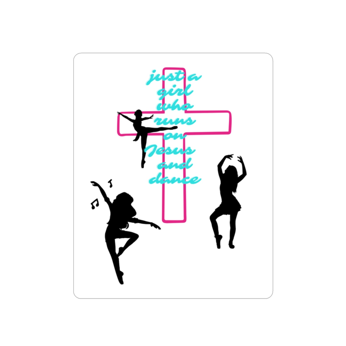 Transparent Dance Sticker