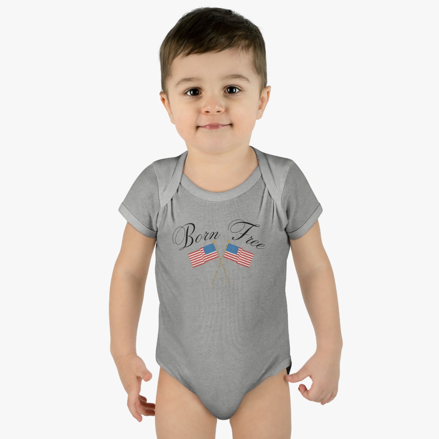 Born Free Infant Baby Rib Bodysuit