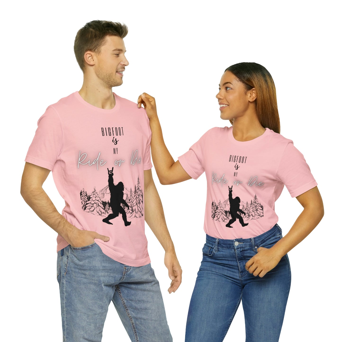 Bigfoot is my Ride or Die Unisex Jersey Short Sleeve Tee